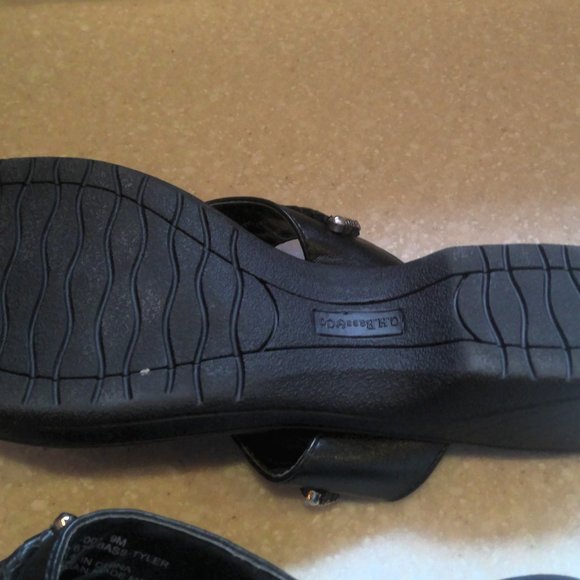 GH BASS AND CO BACK SANDALS WITH SILVER ACCENTS-NEW-9M - Picture 7 of 7